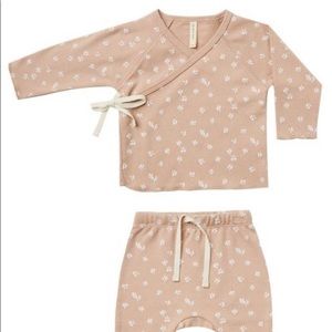 Quincy Mae Kimono Tops and Footies set 6-12m